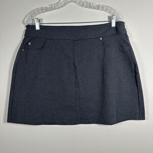 L.L.Bean Large Dark‎ Gray Athletic Skort with Pockets